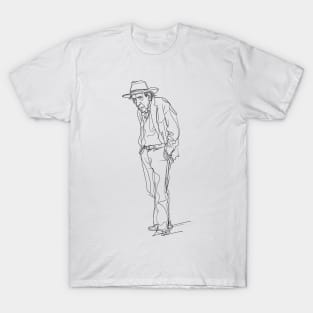 Leonard Cohen Original Fan Drawing T-Shirt